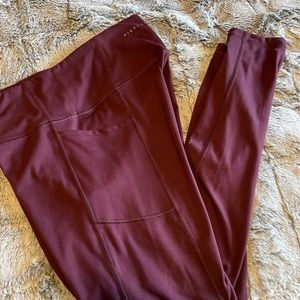 Victoria Secret Burgundy Leggings
